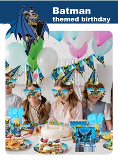 145Pcs Batman and friends Birthday Party Supplies,includes Banner,Backdrop,Tableware Set,Tablecover,Cake Toppers, etc Batman party decorations - pzsku/Z056325C0C3D0C76A6494Z/45/_/1737528711/4813e9e0-05dc-4b8f-afe0-521494ceeb41