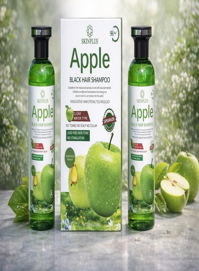 SKINPLUS Apple Hair color shampoo Suitable for Home Use - 250ML+250ML No Towel, No Scalp - Image 1