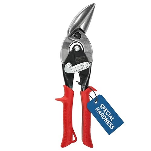 Midwest Snips MIDWEST Special Hardness Aviation Snip - Left Cut Offset Stainless Steel Cutting Shears, Made in the USA - MWT-SS6510L - Image 1