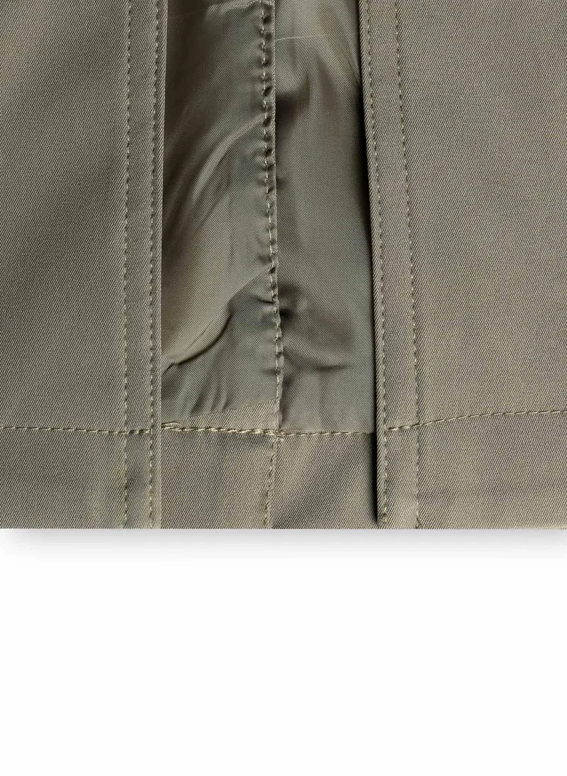 Shapes DARK BEIGE DOUBLE BREASTED LONG TRENCH  COAT for Women | Best Price UAE