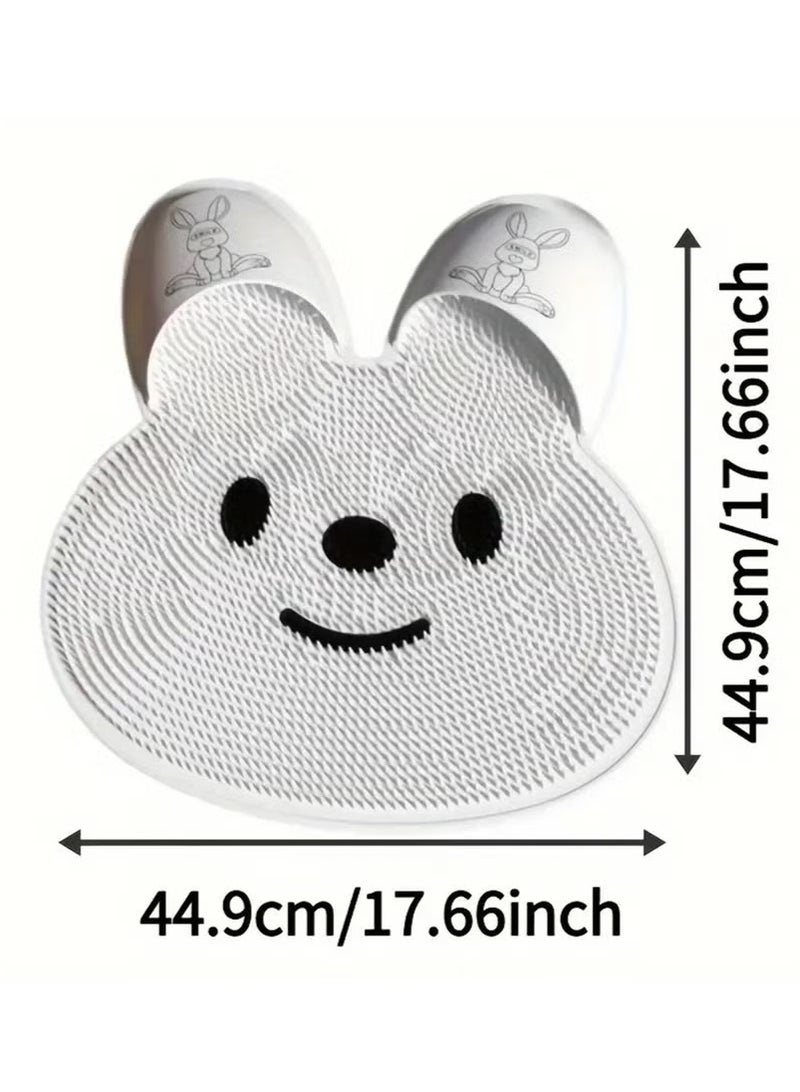 Beauenty Shower Feed Scrubber Mat with Non-Slip Suction Cups Cleans, Smooths, Exfoliates & Massages your Feet without Bending, Improve Foot Circulation & Soothes Tired Feet (Pink) - Image 5