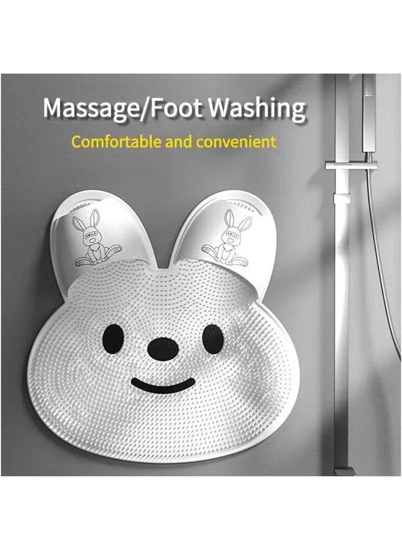 Beauenty Shower Feed Scrubber Mat with Non-Slip Suction Cups Cleans, Smooths, Exfoliates & Massages your Feet without Bending, Improve Foot Circulation & Soothes Tired Feet (Pink) - Image 4