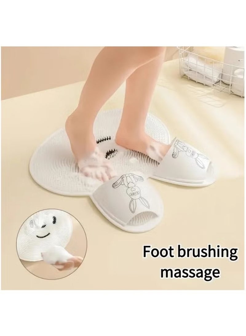 Beauenty Shower Feed Scrubber Mat with Non-Slip Suction Cups Cleans, Smooths, Exfoliates & Massages your Feet without Bending, Improve Foot Circulation & Soothes Tired Feet (Pink) - Image 2