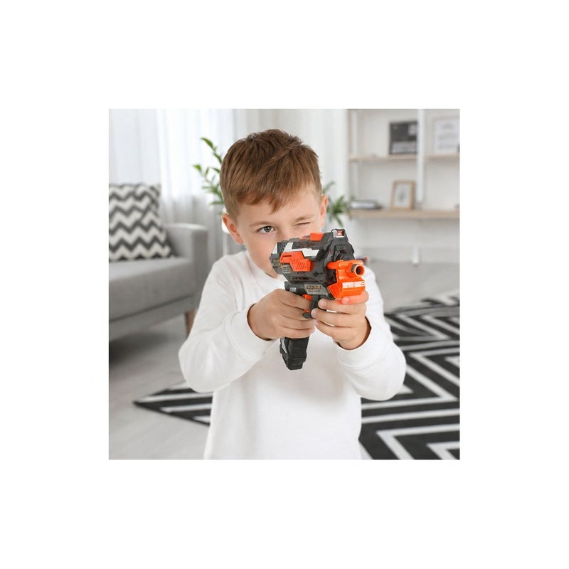 Blaster Toy Gun Set for Boys with Foam Darts and Target, Black and Orange | Action Zone - Image 4