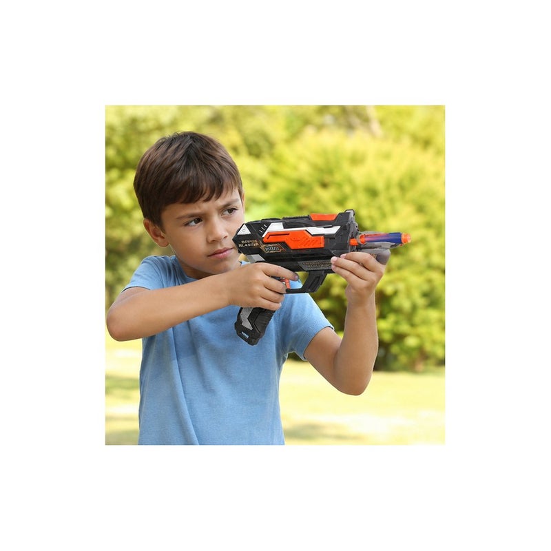 Blaster Toy Gun Set for Boys with Foam Darts and Target, Black and Orange | Action Zone - Image 3