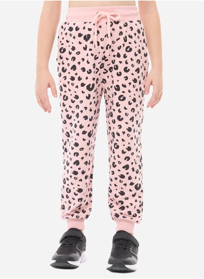 victor and jane - All-Over Animal Print Round Neck Sweatshirt & Joggers Set by Styli - Image 1