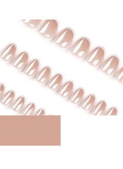 JOSQUEWNN Press On Nails 30pcs, Almond-Shaped Orchid Nail Art,Featuring a Minimalist French White Edge Design. Fashionable And Elegant, These Nails Are Perfect For Any Occasion,Fake Acrylic Nails With Glue Kit.  - Image 2