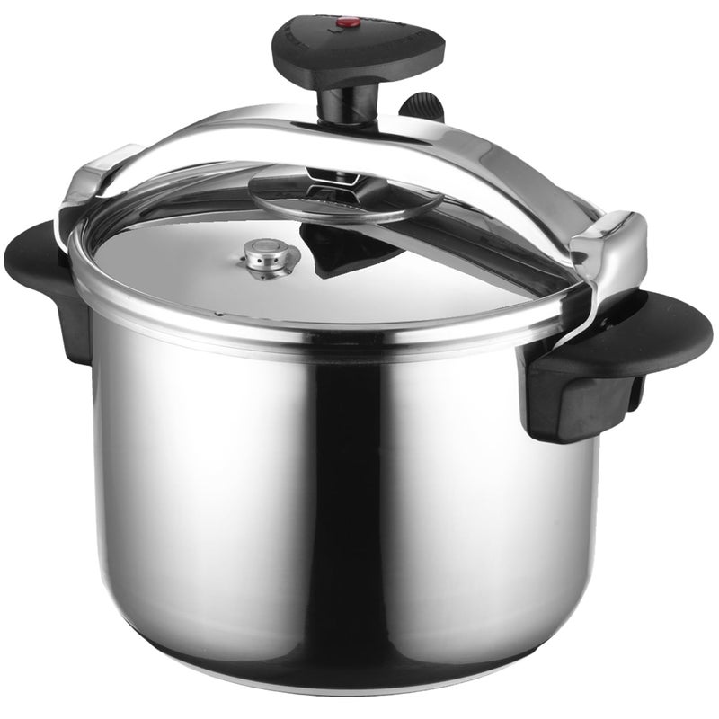 Magefesa MAGEFESA Star Pressure Cooker 63Quart 1810 Stainless Steel Works on All Stovetops Induction Compatible Safety Lock  8 PSI Cooking