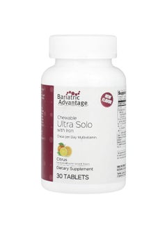 Bariatric Advantage Bariatric Advantage, Chewable Ultra Solo with Iron, Citrus, 30 Tablets  - Image 1