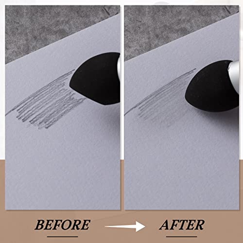 Teling 6 Pcs Artist Blending Sponge Pen Reusable Sketch Rubbing Sponge Brush Washable Drawing Correction Sketch Tool for Artist Student Charcoal Powder Drawing Correcting Smudge Smear, 3 Size - Image 5