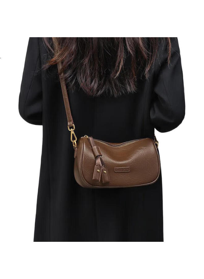 Viney Leather Handbag, Women'S Casual Crossbody Pillow Bag, Brand Shoulder Bag, Birthday Gift For Girlfriend, Qixi Valentine'S Day Present - Image 1