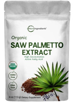 Micro Ingredients Organic Saw Palmetto Extract, 4 oz  - Image 1