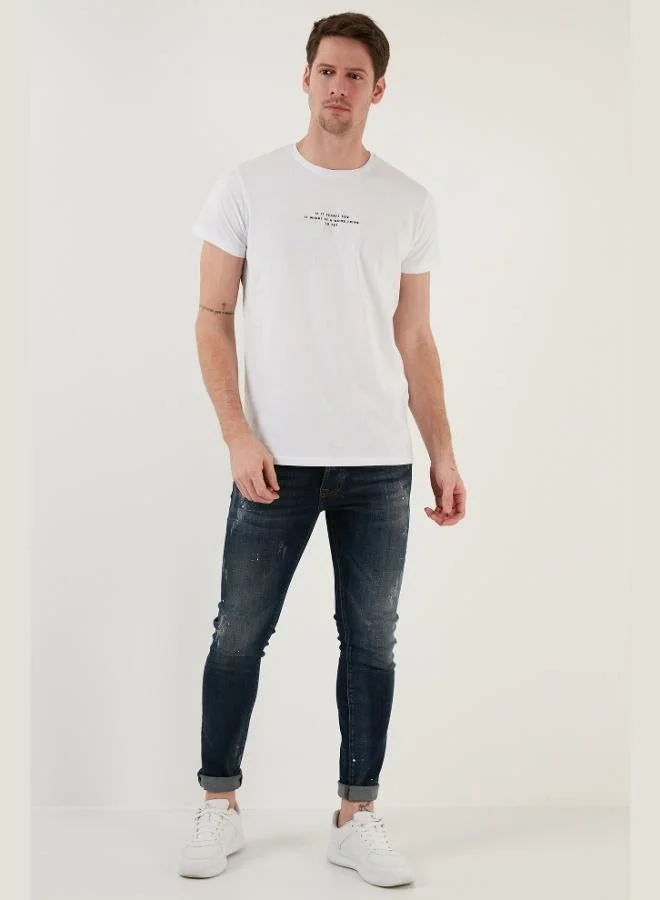 Buratti  Buratti Cotton Slim Fit Crew Neck T Shirt Men's T SHIRT 541IFIT for Men | Best Price UAE