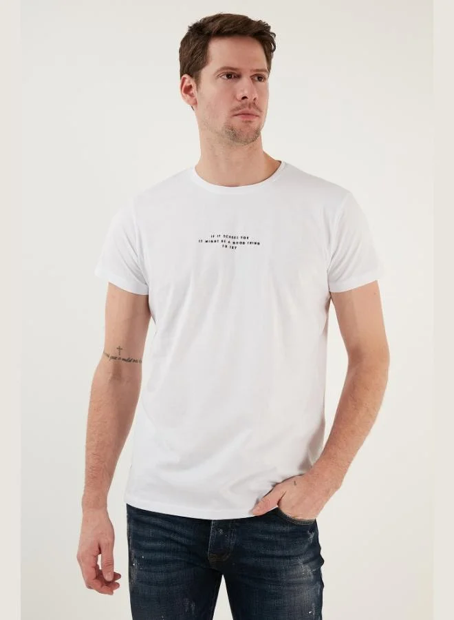 Buratti  Buratti Cotton Slim Fit Crew Neck T Shirt Men's T SHIRT 541IFIT for Men | Best Price UAE