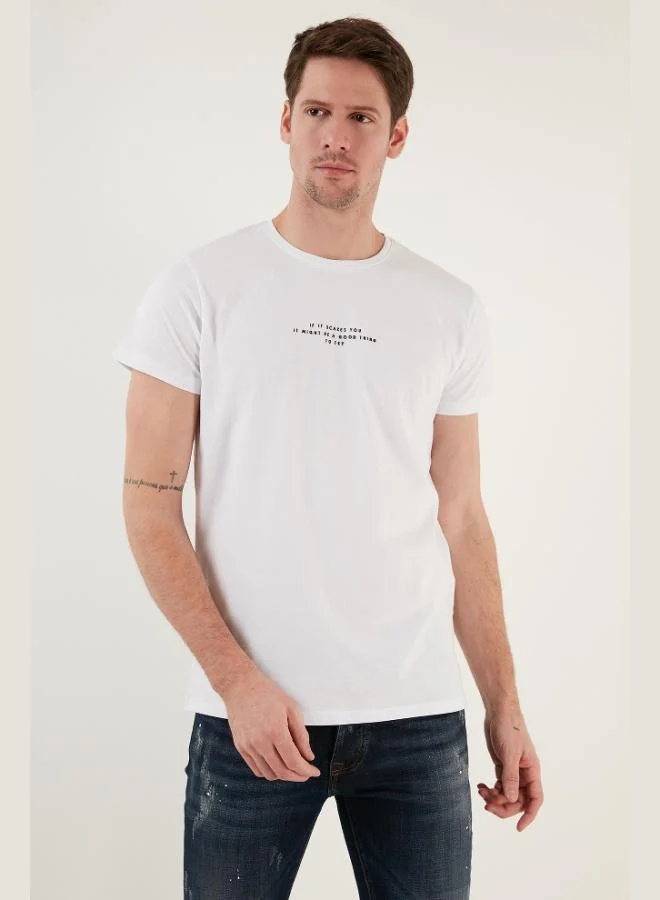 Buratti  Buratti Cotton Slim Fit Crew Neck T Shirt Men's T SHIRT 541IFIT for Men | Best Price UAE