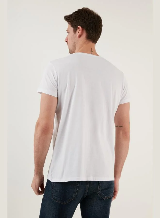 Buratti  Buratti Cotton Slim Fit Crew Neck T Shirt Men's T SHIRT 541IFIT for Men | Best Price UAE