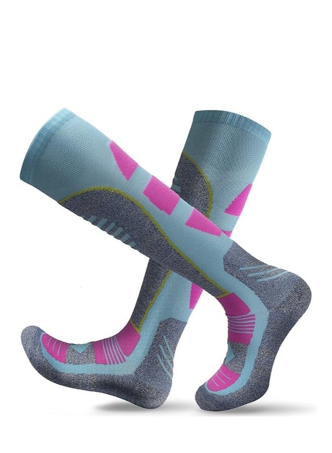 AII Thermal Ski Socks Mens and Women（2 Pairs）Cross Country Skis Snowboard socks for Skiing Outdoor socks - Image 2