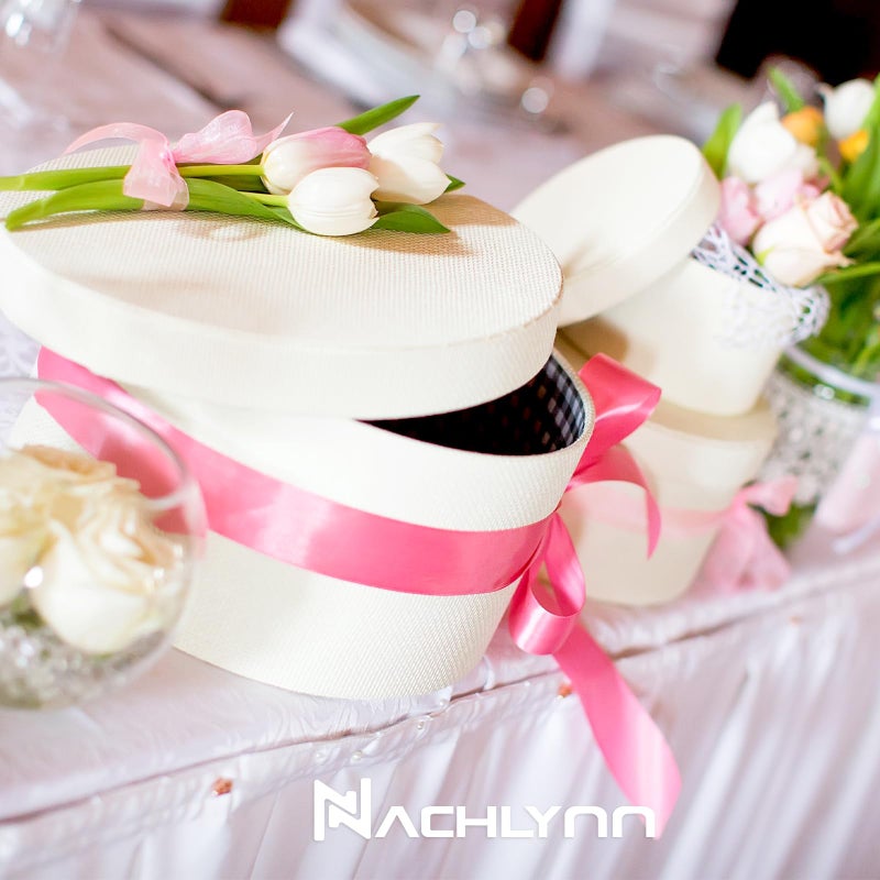 NACHLYNN 150 Yards Pink Satin Ribbon 1 inch Wide Polyester Fabric Ribbon Use for Gift Wrap Wedding Bridal Baby Shower Bows Valentine's Day Decor - Image 4