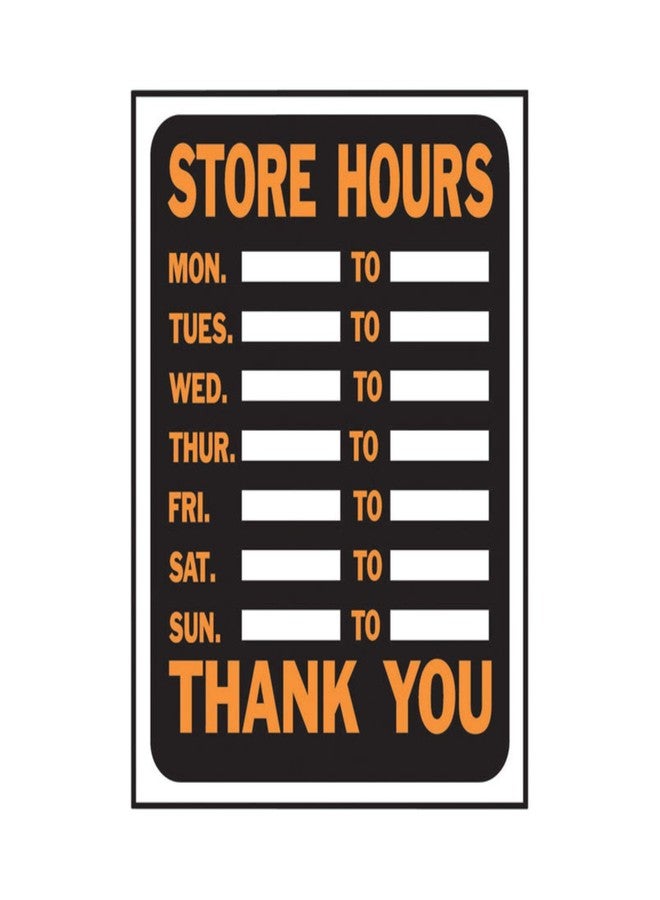 Hy-Ko Plastic Signs, 12” x 8.5”, Durable Long-Lasting Contrasting Posted Signs for Outdoor Use for Businesses, Property, Clear & Easy to Read Informational Display - Image 1