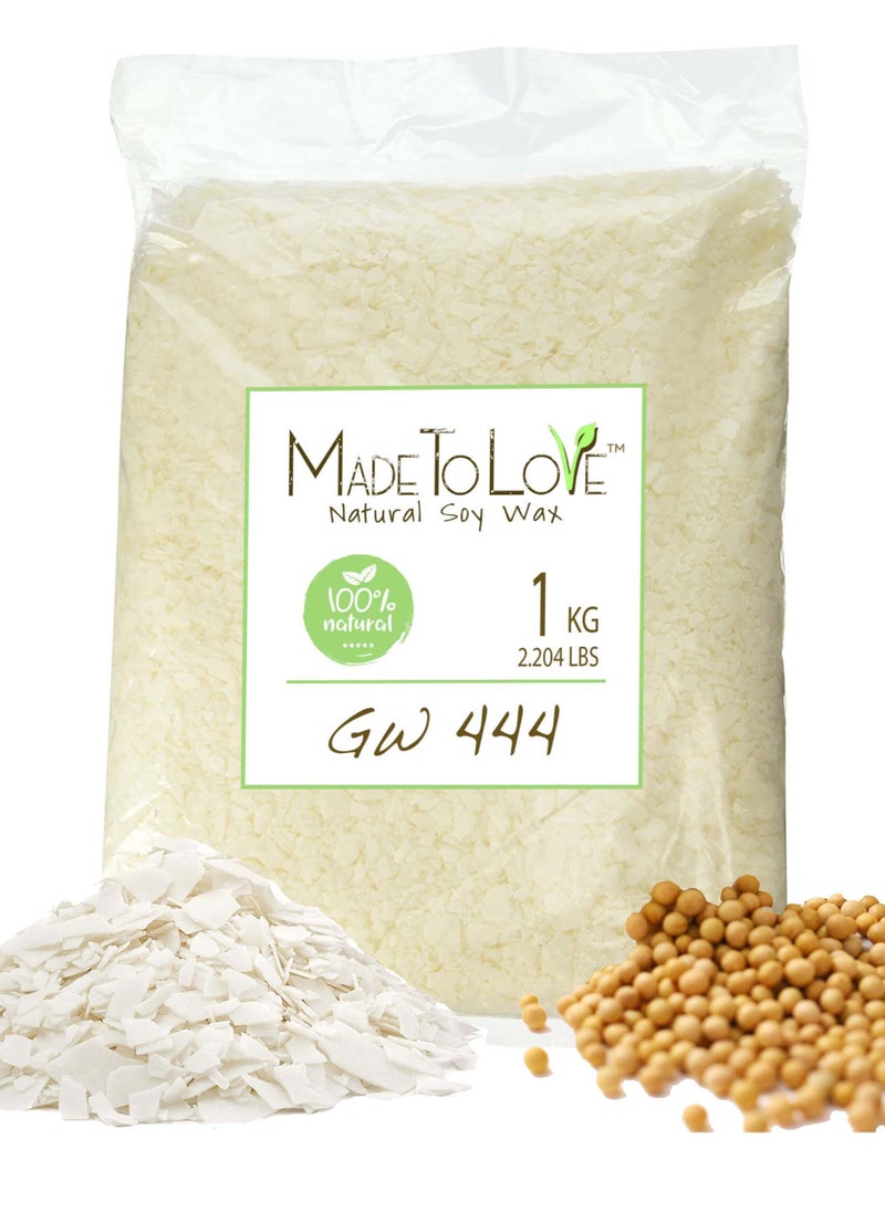 صنعت لتحب الشموع Made To Love ™ 444 شمع الصويا الطبيعي رقائق شمع الصويا الطبيعي لصناعة الشموع ومشاريع DIY كل شيء طبيعي خالي من البارافين لوازم صنع الشموع  - Image 1