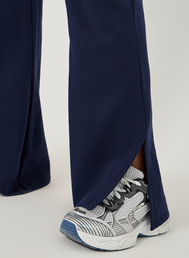 ستايلي بنطلون رياضي واسع بخصر برباط وفتحة جانبية - Image 5