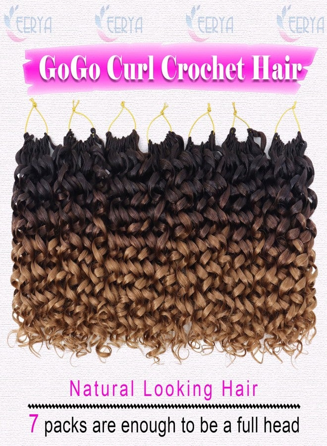 إييريا 7 عبوات من شعر كروشيه مجعد قصير من GoGo Curl بطول 10 بوصات للنساء، ضفائر كروشيه مموجة عميقة على الشاطئ، وصلات شعر مضفرة صناعية (10 بوصات، OT4/30) - Image 2