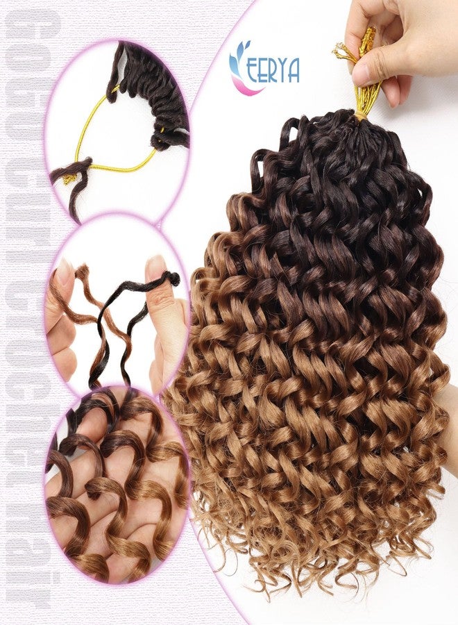 إييريا 7 عبوات من شعر كروشيه مجعد قصير من GoGo Curl بطول 10 بوصات للنساء، ضفائر كروشيه مموجة عميقة على الشاطئ، وصلات شعر مضفرة صناعية (10 بوصات، OT4/30) - Image 5