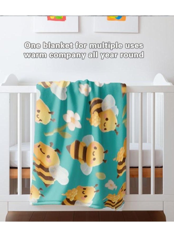 general Baby and children's cartoon flannel thin blanket (warm and comfortable, suitable for sleep, game use) 70cm*100cm - Image 4