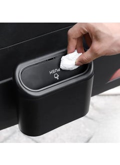 Scholazs Scholazs Car Trash Can with Lid Mini Vehicle Trash Bin Car Dustbin Garbage Organizer Automotive Garbage Can Bin Trash Container for Auto Cars Home Office  - Image 1