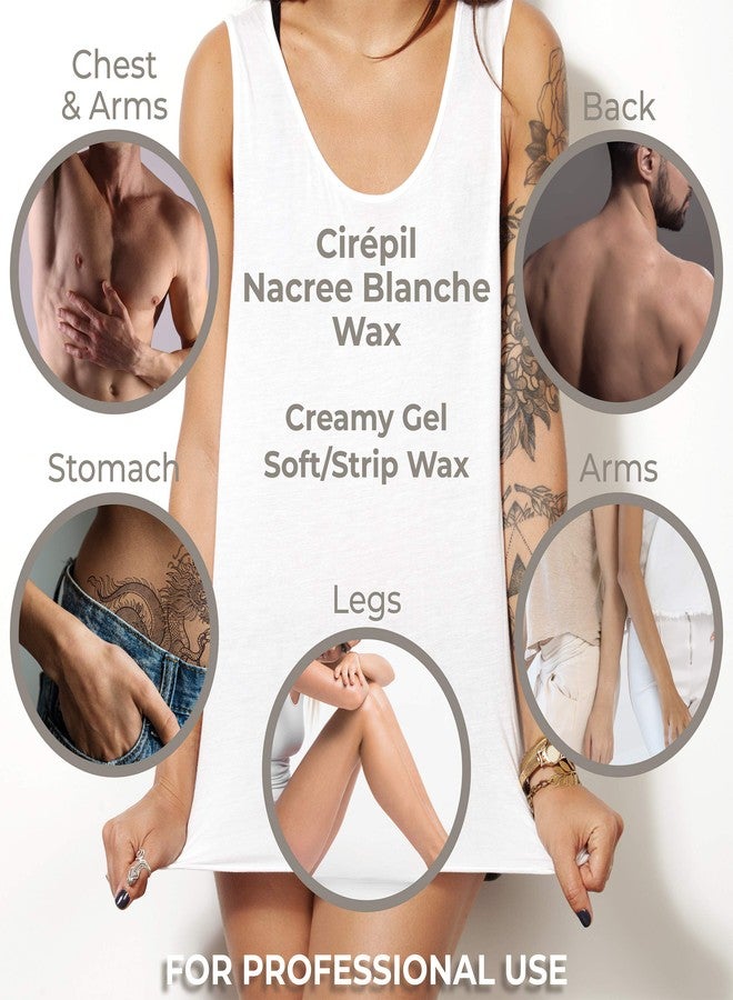 Cirepil - Nacrée Blanche - 400g / 14.11 oz Wax Tin - Unscented - Onctuous Texture - Perfect for Large Areas - Very Efficient, Ultra-Thin Application, All Hair Types - Strips Needed - Image 2