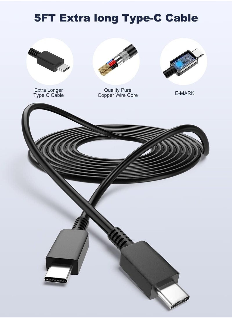 ELTRAZONE - For Samsung Charger, 45W USB C Super Fast Charging with 1.5m Cable Compatible with Samsung Galaxy S24 S23 S22 S21 S20 Ultra, S24+ S23+ S22+ S21+, A53, A15, A55, A54, Type C Power Adapter - Image 1