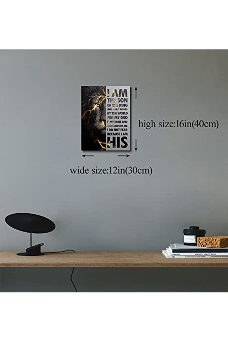 AKOTAC Inspirational Lion Wall Art Poster - Image 2