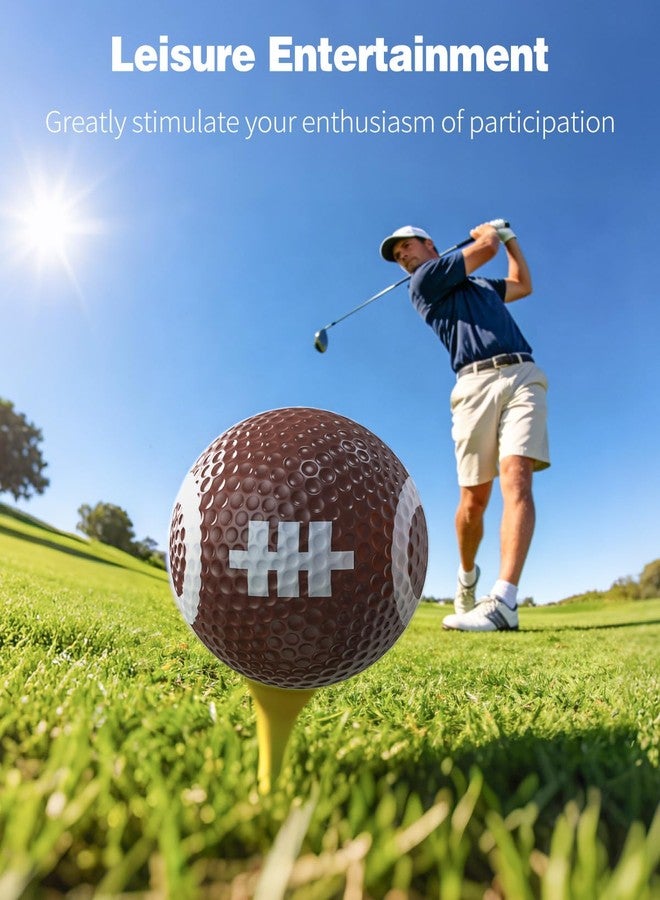 GreenHaven Funny Golf Balls Assorted Novelty Golf Balls Colorful Sportive Golf Training Balls for Practice Birthday Christmas Sports Gift Golfers Entertainment Holiday Decoration, 6 Pack - Image 4