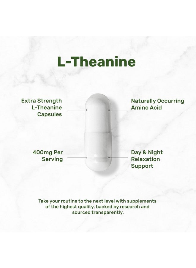 DEAL SUPPLEMENT L-Theanine 400mg, 400 Capsules - Extra Strength Theanine Supplement - Amino Acids for Focus & Relaxation Support - Non-GMO & Gluten Free - Image 3
