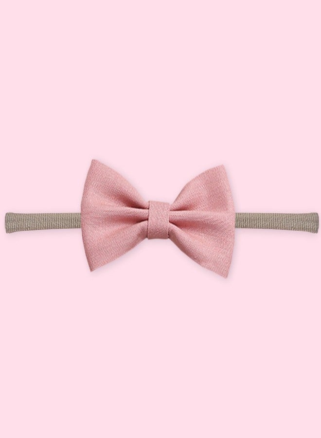 بولكاتوتس طوق رأس قطني مزين بفيونكة زهرية من Polka Tots مع طقم مريلة بوهو قابل للعكس - أبيض - Image 4