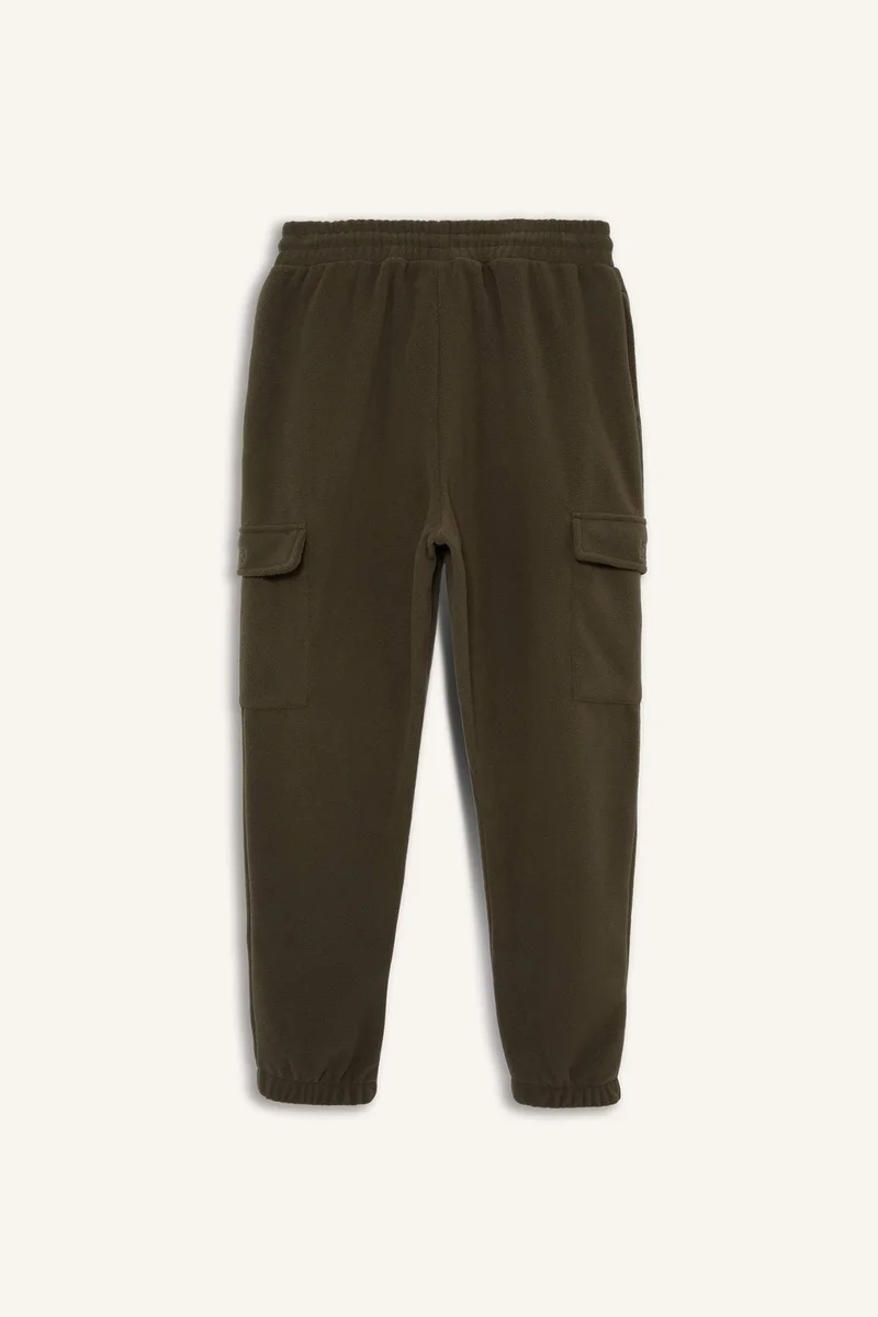 Defacto  Regular Fit Drawstring Waist Fleece Cargo Sweatpants for Men | Best Price UAE