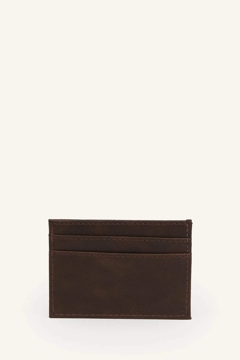 Defacto  Man Faux Leather Business Card Wallet for Men | Best Price UAE