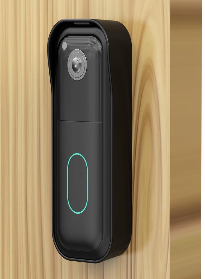 No Drill Blink Doorbell Mount for All-new Blink Video Doorbell Camera(2nd Gen), Not Block Doorbell Sensor, Camera Door Adhesive Mounting Bracket Cover for Blink Doorbell Security System