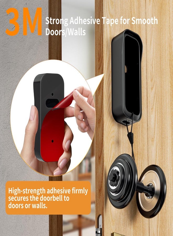 حامل جرس الباب Blink بدون حفر لكاميرا جرس الباب Blink Video Doorbell الجديدة كليًا (الجيل الثاني)، لا يحجب مستشعر جرس الباب، غطاء لاصق لتثبيت كاميرا جرس الباب لنظام أمان جرس الباب Blink - Image 4