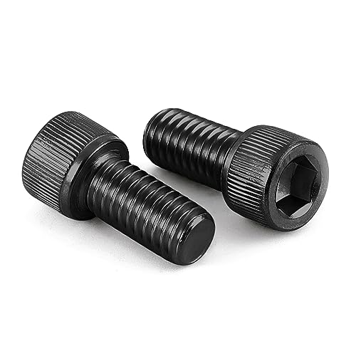MewuDecor M8125 x 25mm 10mm to 120mm Available Socket Head Cap Screws Allen Socket Drive 129 Alloy Steel Full Thread Black Oxide 20 PCS - Image 1