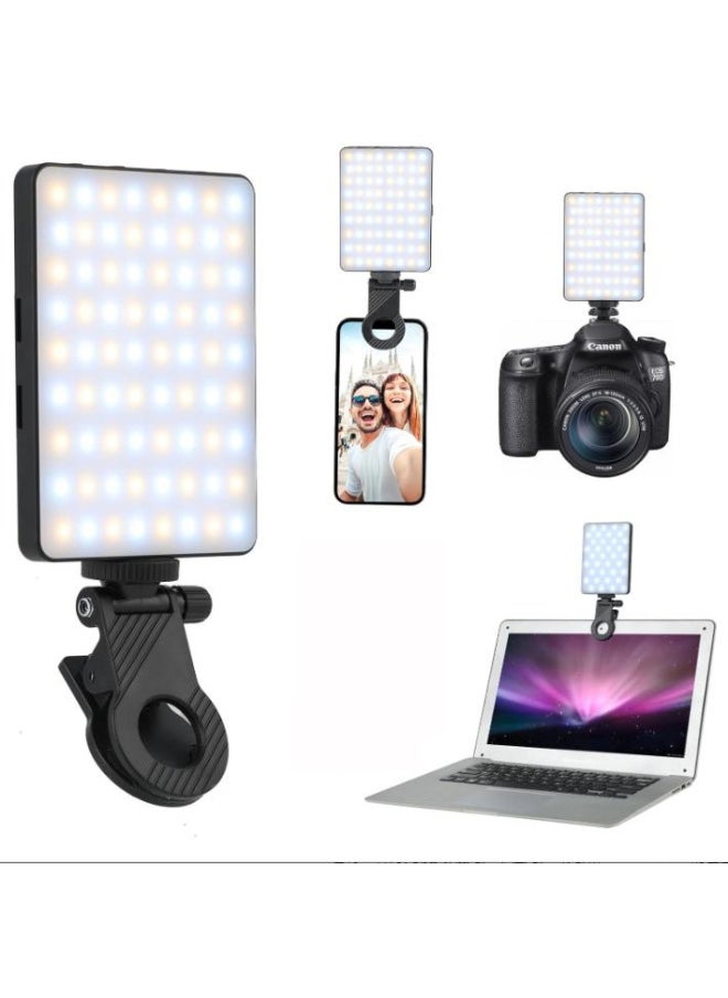 Generic - Mobile Phone Selfie Fill Light Video Conference Flash Mobile Phone Camera Photo Video Flash Beauty Light-Color:[three Color Dimming Full Color] Clip - Image 1