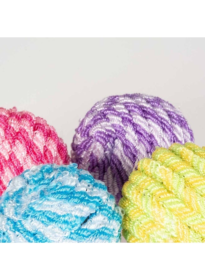 Duvo + Duvo+ Multi ball with sound Multicolour - Cat Toy 4pcs Set 5x5x5cm - Image 3