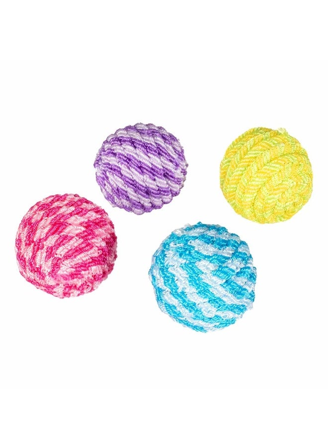 Duvo + Duvo+ Multi ball with sound Multicolour - Cat Toy 4pcs Set 5x5x5cm - Image 1