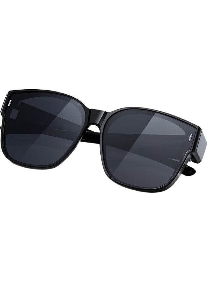 HLA Folding Polarized Sunglasses For Nearsightedness, Unisex Outdoor Driving Uv Protection Sunglasses Black 059 - Image 2