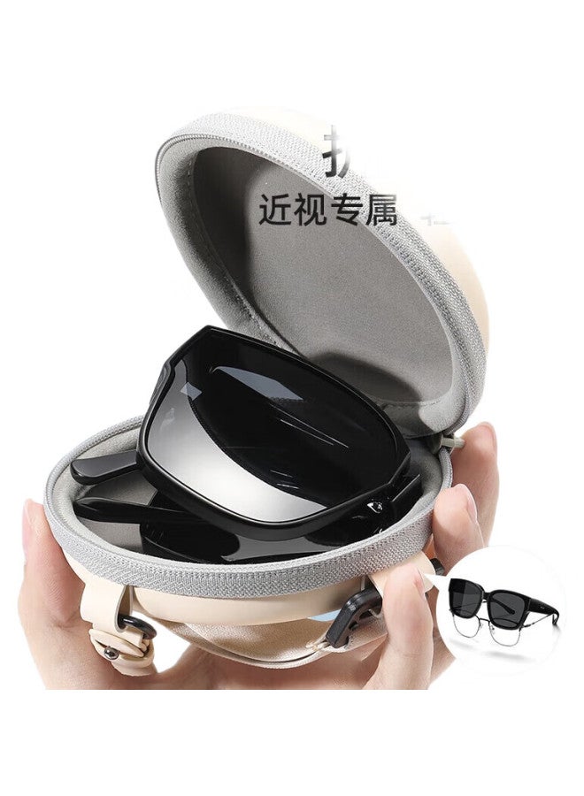 HLA Folding Polarized Sunglasses For Nearsightedness, Unisex Outdoor Driving Uv Protection Sunglasses Black 059 - Image 3