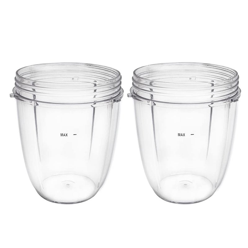 Veterger Replacement Parts cups, Compatible with NutriBullet 600W and 900W Blender (2 18oz cups) - Image 1