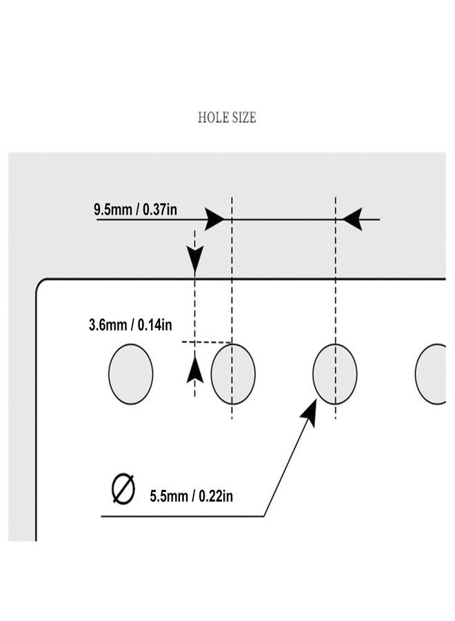 فوكتي 10 قطع من أمشاط التجليد الحلقية مقاس 30، أمشاط بلاستيكية مقاس 19 مم بطول قابل للتخصيص، سعة عالية تصل إلى 150 ورقة، مجموعة أمشاط التجليد لورق A4 وB5 وA5 (شفافة) - Image 3