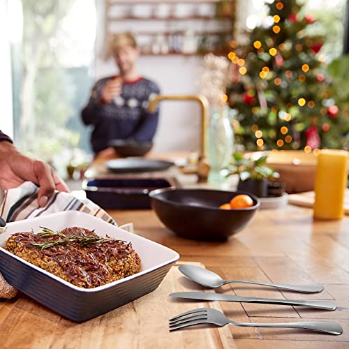 Minatee 9 Pieces Eating Portion Control Flatware Utensils Bariatric Silverware Weight Loss Portion Management Control Serving Spoons Forks Knives Stainless Steel Utensils with Storage Bag - Image 5