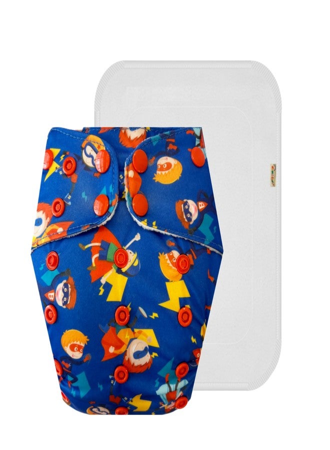 Dumbledo Premium Cloth Diaper with Cotton Insert (Pack of 1) | Snug Fit | 6-Layer Absorbent Pad | Quick Dry | Worry-Free Diapering | 3 Months - 3 Years | Unisex Baby - Image 1