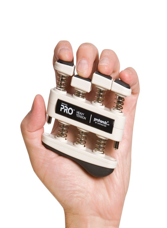 PROHANDS PRO Hand Exerciser, Finger Exerciser (Hand Grip Strengthener), Spring-Loaded, Finger-Piston System, Isolate and Exercise Each Finger, (9 lb Heavy Tension, Black-Pro) - Image 3